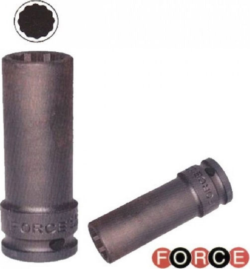 Force Socket Pneumatic Phillips Long with Square Drive 1/2" Diameter 17mm