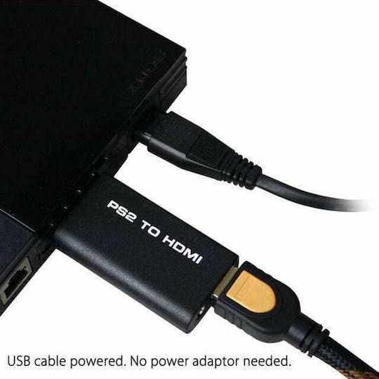 PS3 to HDMI with 3.6mm Jack Image and Sound Converter G300 HDMI Converter for PS3 Black