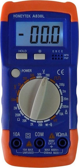 Honeytek Ψηφιακό Πολύμετρο Τσέπης με Μέτρηση AC / DC / Αντίστασης 3051