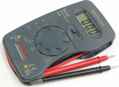 Mastech M300C Digital Pocket Multimeter with Buzzer with Measurement AC / DC / Resistor 01.033.0026