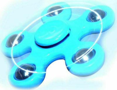Fidget Spinner Plastic Five Leaves 2.5 minutes Син