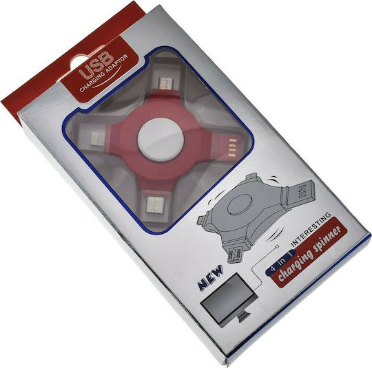 Charging Spinner Plastic Red