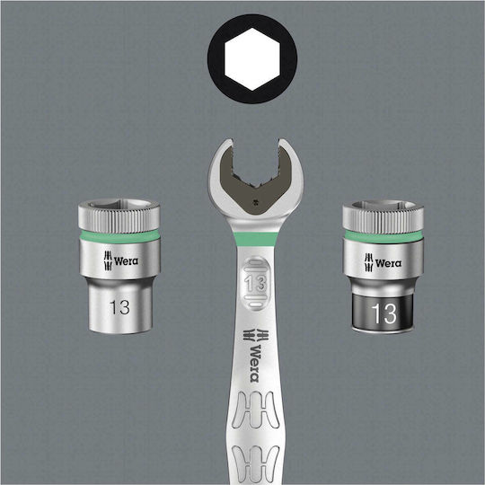 Wera 8100 SC 8 Set de chei tubulare și clichet 1\2" 28buc