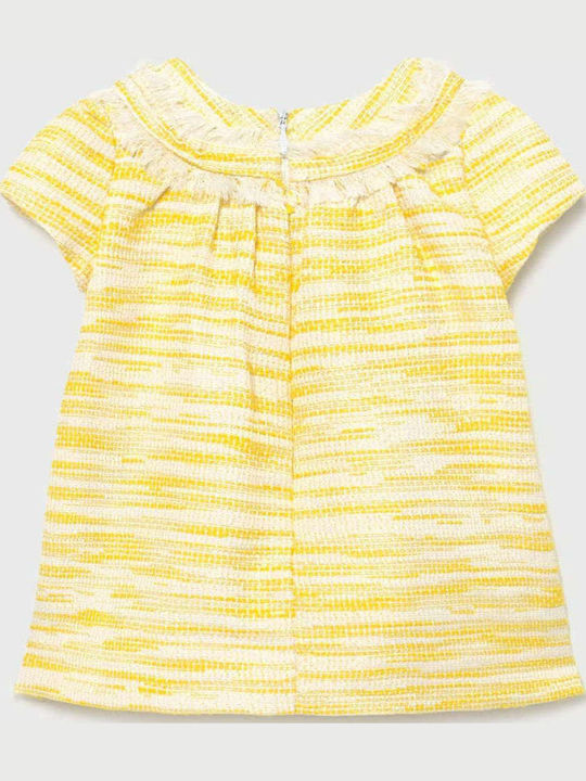 Children's Dress Short Sleeve Yellow