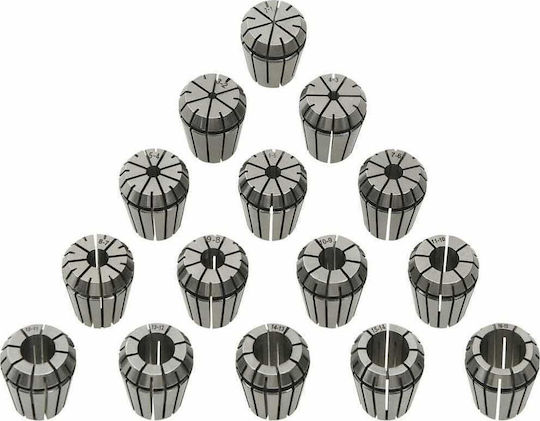 vidaXL 146723 Power Tool Accessory Set of Collet Fresco Chips 15pcs Router