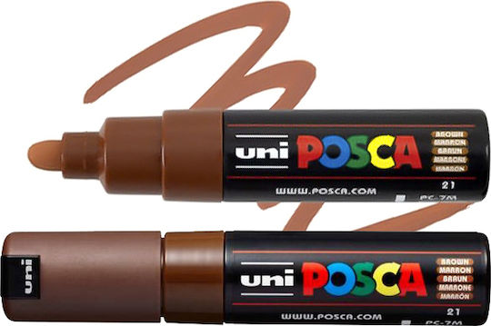 Posca PC-7M Неизтриваем маркер 5.5мм Кафяв 1бр