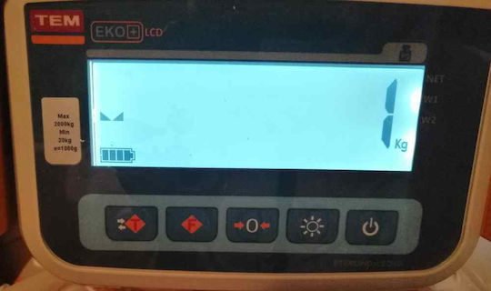 TEM Количка за палети LCD TE1 за товар с тегло до 2т в Жълт Цвят