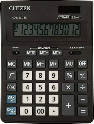 Citizen CDB1201 Taschenrechner 12 Ziffern in Schwarz Farbe