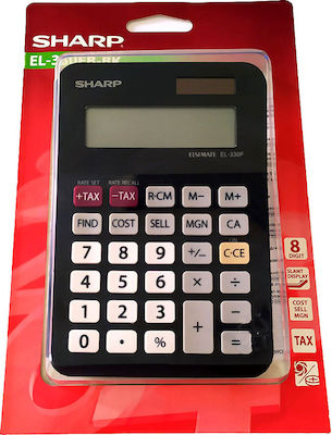 Sharp EL-330F Calculator Accounting 8 Digits in Black Color