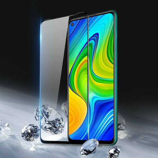 Dux Ducis Case Friendly 9D Vollflächig gehärtetes Glas (Redmi Note 9)