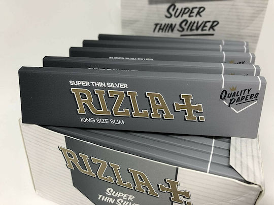 Rizla Super Thin Silver Листчета за свиване на цигари Slim King Size 32 листове 50бр