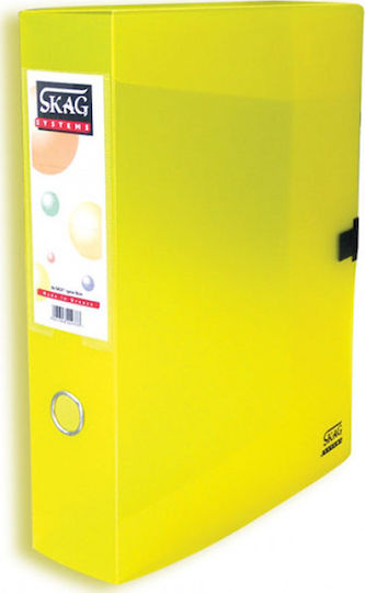 Skag Plastic File Box With Button 27x8x36.5cm (Miscellaneous Colours)