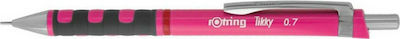 Rotring Tikky Mechanischer Bleistift zum Zeichnen 0.7mm mit Radiergummi Neon Pink