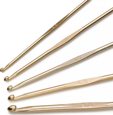 Prym NewGold set of aluminium knitting needles 5pcs. No. 2.5-3-3.5-4-5mm 195990