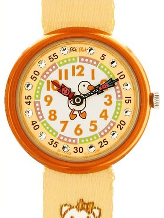 FlikFlak Kids Analog Watch Bear Party with Fabric Strap FlikFlak Kids Analog Watch Bear Party with Fabric Strap