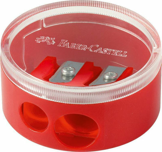 Faber-Castell Plastic Double Sharpener Barrel (Μiscellaneous Colours)