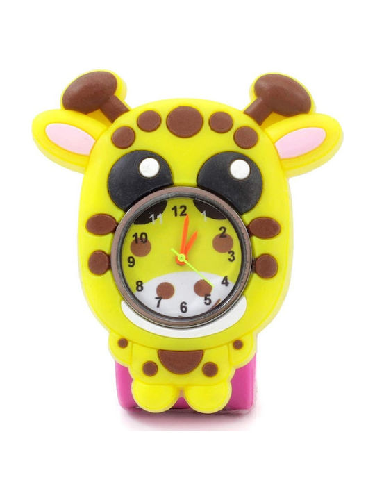 Wacky Kids Analog Watch with Rubber/Plastic Strap Yellow