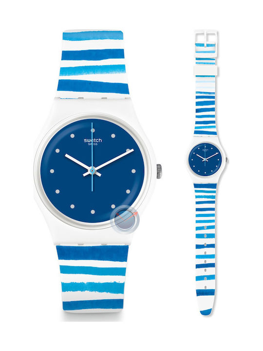 Swatch Sea View Ρολόι Μπαταρίας με Καουτσούκ Λουράκι Swatch Sea View Ρολόι Μπαταρίας με Καουτσούκ Λουράκι