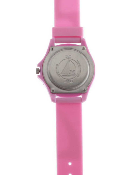Q&Q Kids Analog Watch with Rubber/Plastic Strap Fuchsia