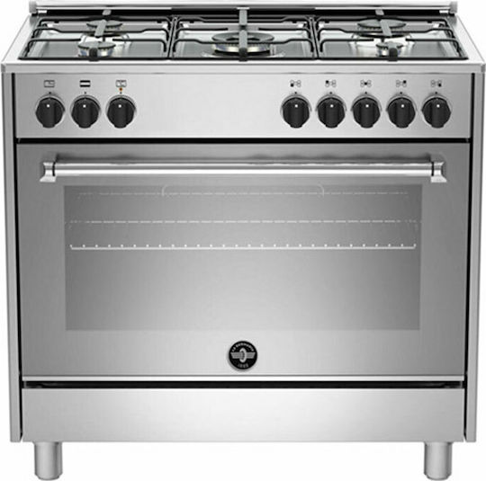 La Germania AMN96 5 E X V Κουζίνα 115lt με Εστίες Υγραερίου Π90εκ. Inox