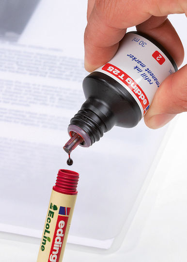 Edding T25 Replacement Ink for Marker Red 30ml