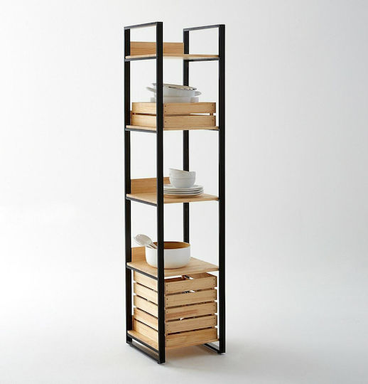 La Redoute Interieurs Hiba Rafturi de baie Raft de Baie Metal cu 5 Rafturi 43x42x183cm