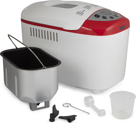 Muhler Αρτοπαρασκευαστής 850W Χωρητικότητας 1500gr με 15 Προγράμματα