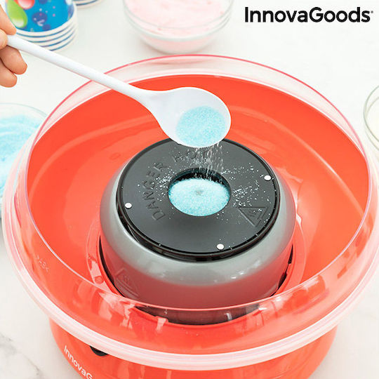 InnovaGoods Sweetycloud Машина за Захарно Памук 27см Червена