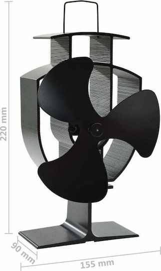 vidaXL Ενισχυτής Θέρμανσης για Ξυλόσομπα