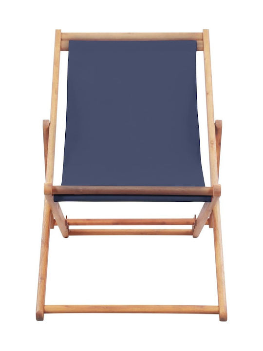 Сезлонг с Син Плат 106x60x90см