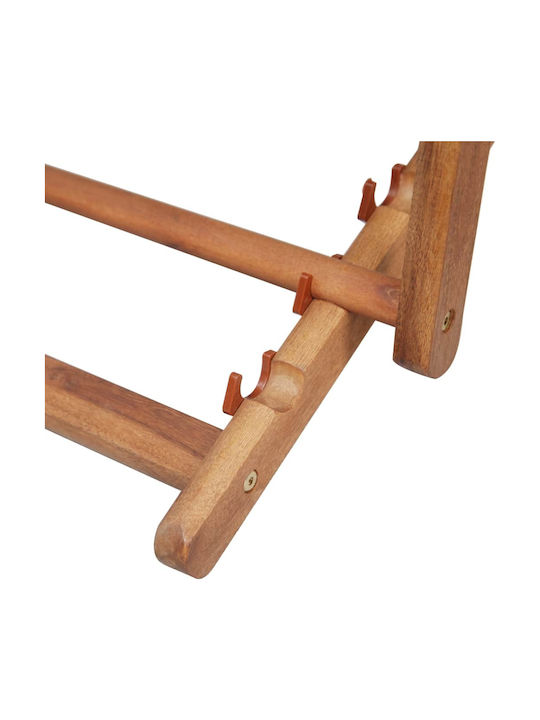 Сезлонг с Подлакътници & Син Плат 127x60x95см