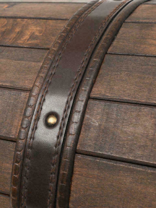 vidaXL Wooden Decorative Trunk Brown 120x30x40cm