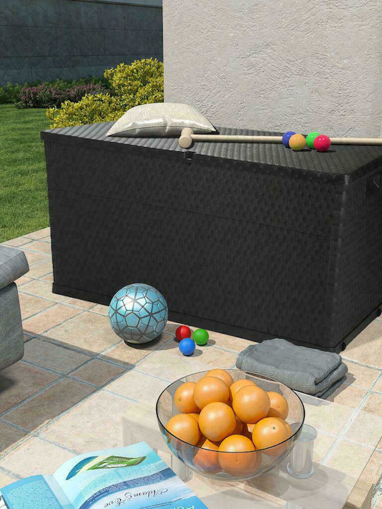 vidaXL Outdoor Storage Box 420lt Gray L120xW56xH63cm