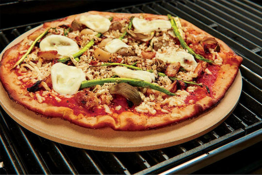GrillPro Pizza Stone Backblech Pizza Beidseitig mit Keramik Wohnung Oberfläche 33x33x0.8cm