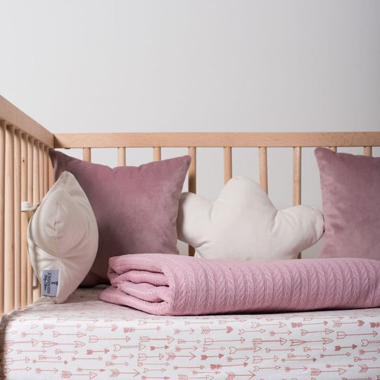 Joma Home Crib Decorative Pillow Velutto Pink 30x30cm