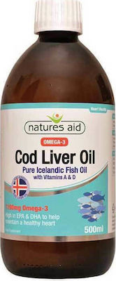 Natures Aid Everyday Essentials Cod Liver Oil with Vitamins A & D Lebertran 500ml