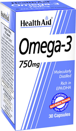 Health Aid Omega 3 Fischöl 750mg 30 Mützen