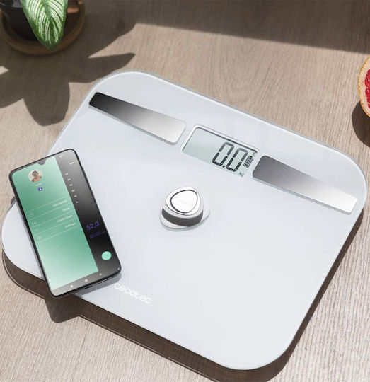 Cecotec Surface Precision 10200 Smart Healthy Smart Ζυγαριά 180kg με Λιπομετρητή & Bluetooth Λευκή