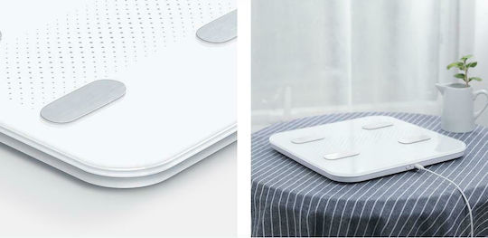 Yunmai Smart S Ζυγαριά με Λιπομετρητή & Bluetooth σε Λευκό χρώμα