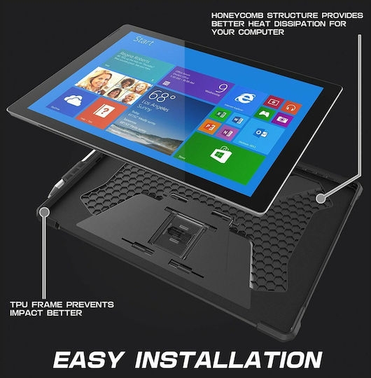 Supcase Unicorn Beetle Pro Rugged Back Cover Μαύρη