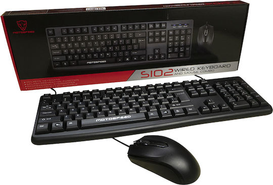 Motospeed S102 Tastatur & Maus Set Englisch US