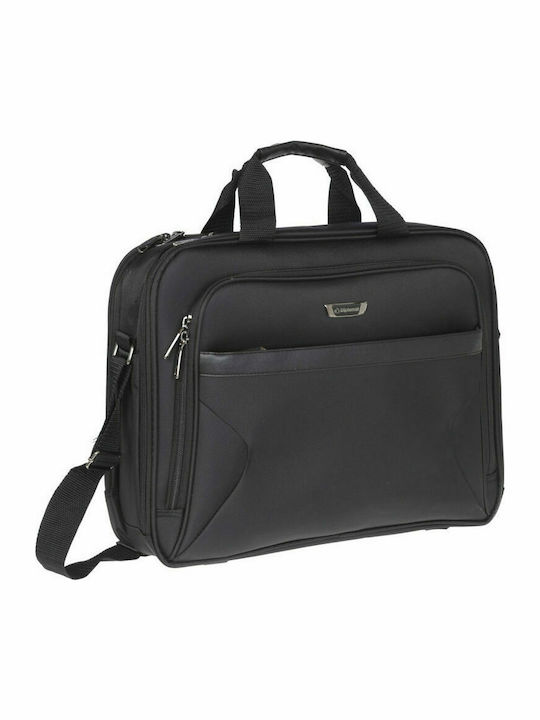 Diplomat The Atlanta Collection 998-42 Waterproof Shoulder / Handheld Bag for 15.6" Laptop Black