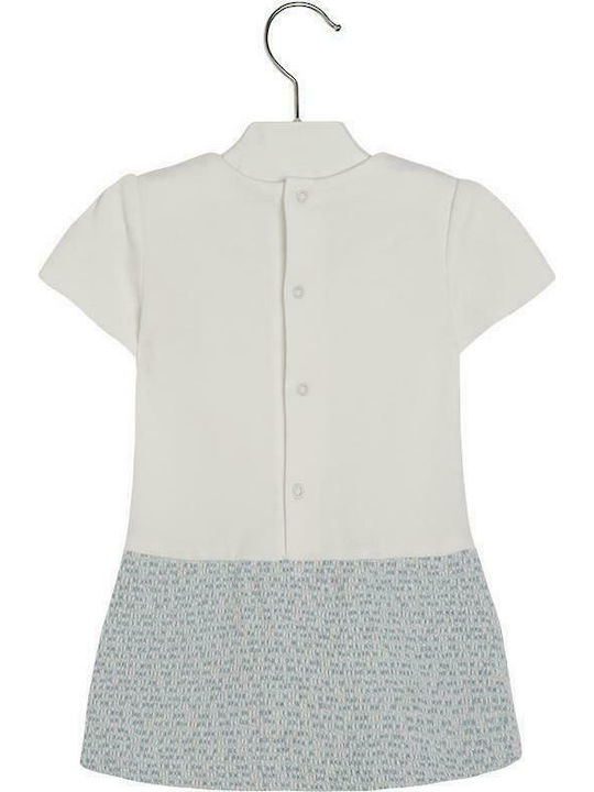 Mayoral Kids Dress Short Sleeve Light Blue