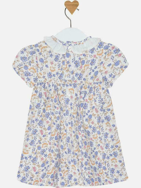 Mayoral Kids Dress Short Sleeve Light Blue