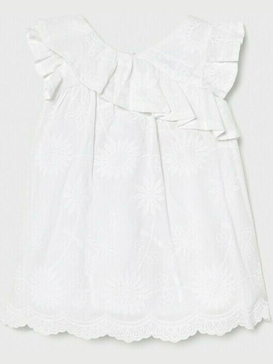 Mayoral Kids Dress Sleeveless White