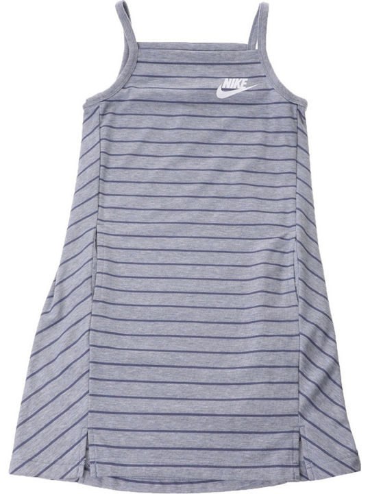 Nike Παιδικό Φόρεμα Αμάνικο Γκρι