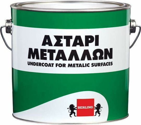 Berling Metalle Grundierung Hochwertige Alkyd-Lack-Grundierung Grau Geeignet für Metall 2.5Es