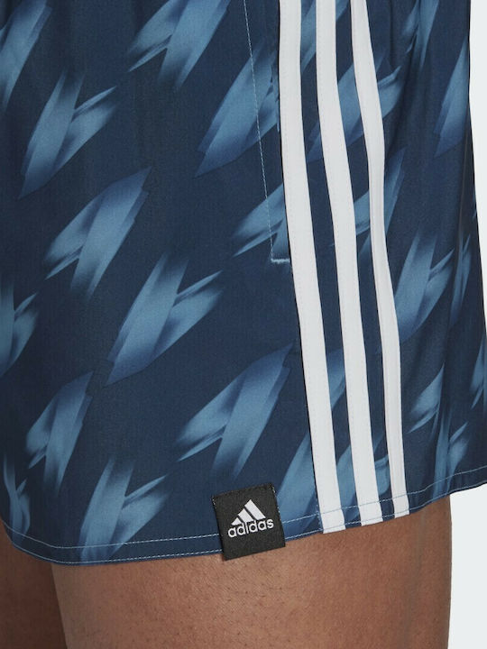 Graphic Herren Badebekleidung Shorts Crew Navy / Hazy Blue mit Mustern