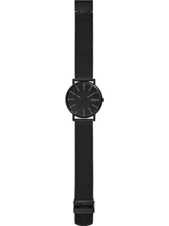 Skagen Signatur Men's Watch 40mm Battery with Black Metal Bracelet