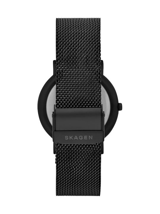 Skagen Signatur Men's Watch 40mm Battery with Black Metal Bracelet
